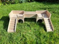 Quail House Hideout Shelter play Castle Hideaway Small Animal hutch exercise home small animal playhouse toy