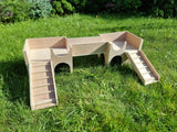 Quail House Hideout Shelter play Castle Hideaway Small Animal hutch exercise home small animal playhouse toy