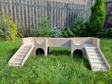 Quail House Hideout Shelter play Castle Hideaway Small Animal hutch exercise home small animal playhouse toy