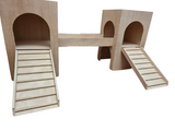 Two Towers Rabbit hutch house