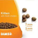 IAMS for Vitality Kitten Nourriture sèche au poulet frais pour chats