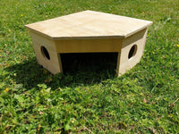 Eckspielhaus für Meerschweinchen, Unterschlupf, Versteck, Versteck, Versteck, 30,5 x 30,5 x 15,2 cm